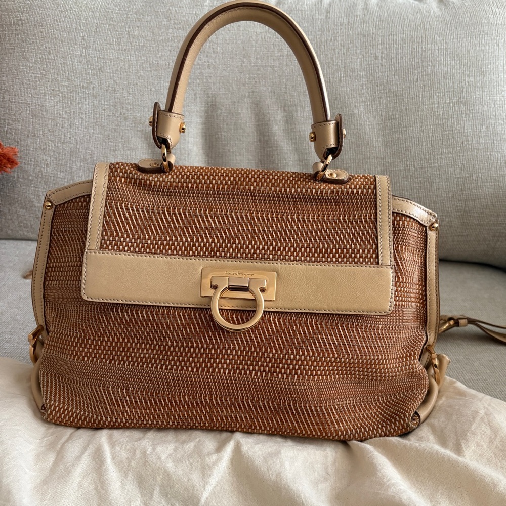 Ferragamo Sophia medium woven leather bag